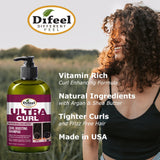 Difeel Ultra Curl 3-PC Curl Enhancing Hair Care Set : Ultra Curl Shampoo 12 oz, Conditioner 12 oz. and Hair Mask 12 oz. Set by difeel - find your natural beauty