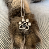 Custom Pet Photo Paw Necklace by PetWithMe