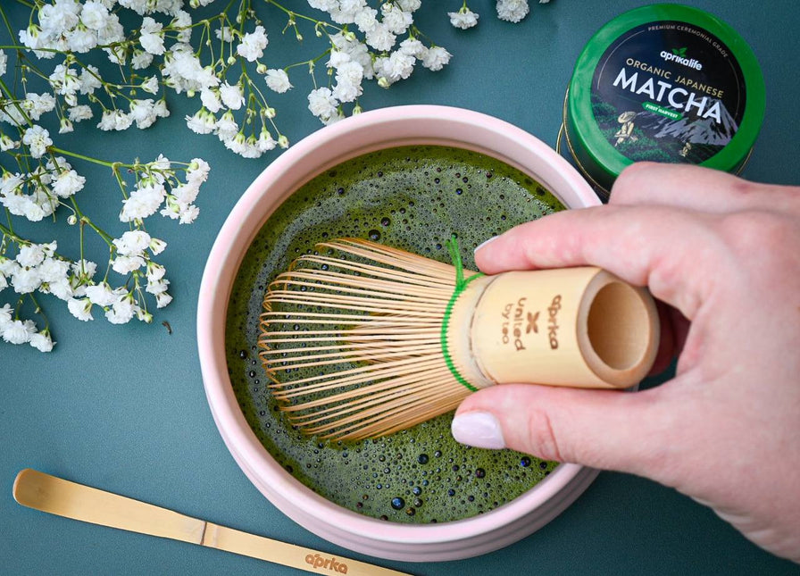 Matcha Bamboo Whisk & Holder Set by Aprika Life