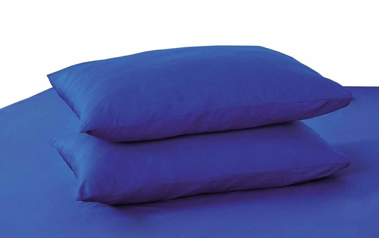 Tache 100% Cotton Solid  Blue Cotton Pillowcase by DaDa Bedding Collection