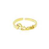 Scripted Zodiac Ring by Ellisonyoung.com