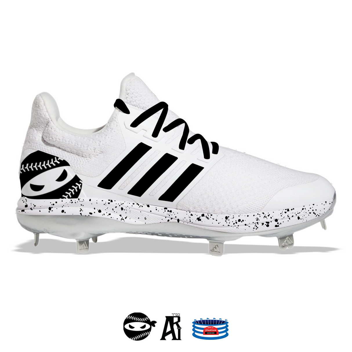 "Pitching Ninja" Adidas Ultraboost DNA 5.0 Cleats by Stadium Custom Kicks