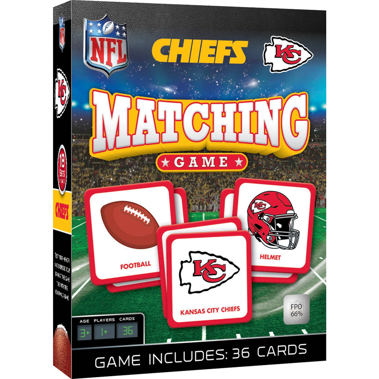 Kansas City Chiefs Matching Game by MasterPieces Puzzle Company INC