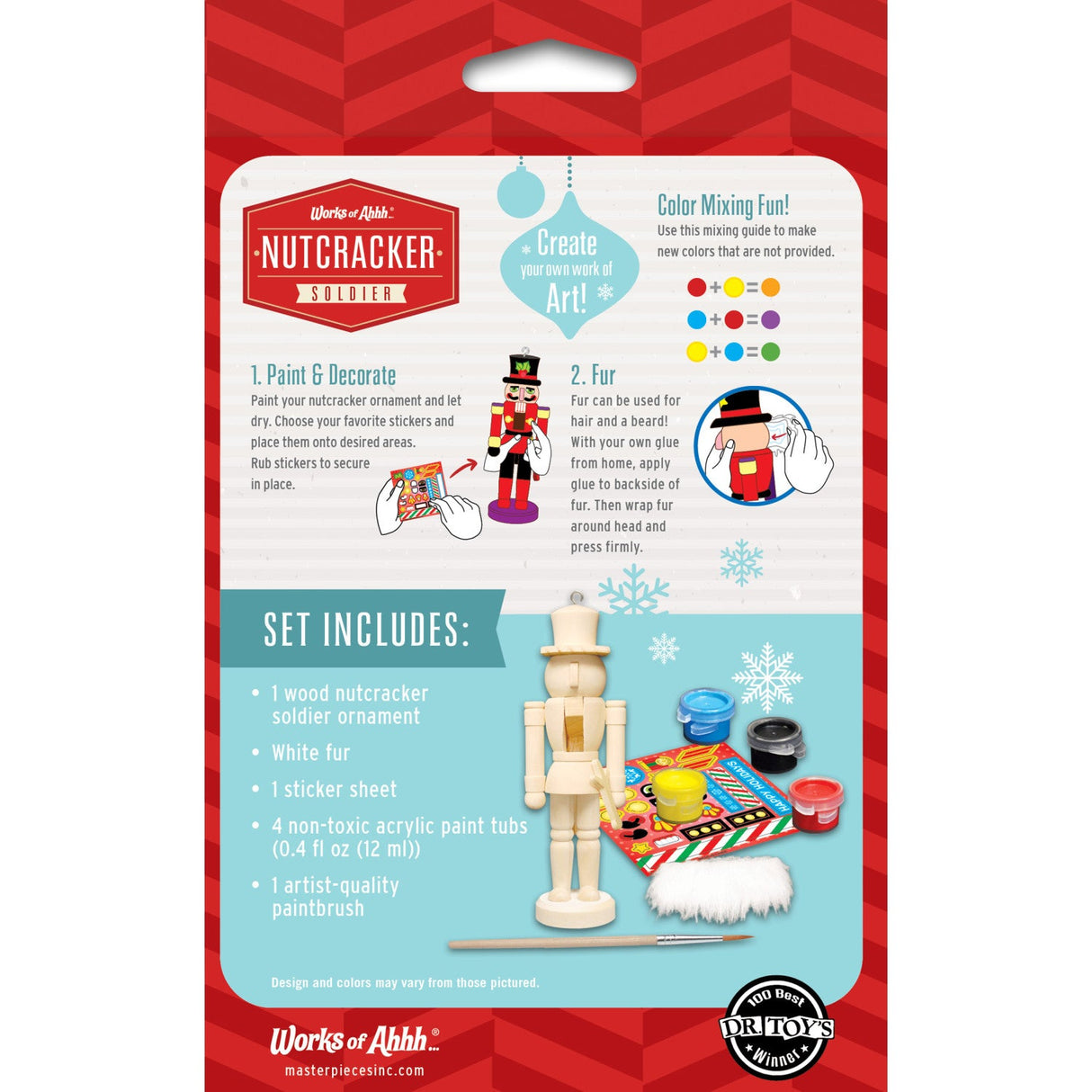 Nutcracker Soldier Ornament Wood Paint Kit by MasterPieces Puzzle Company INC