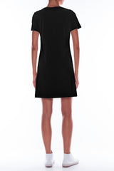 Black Cotton Dress by Faz