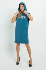 Blue Cotton Dress by Faz