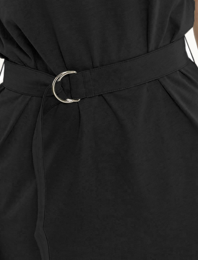 Black Cotton Dress by Faz