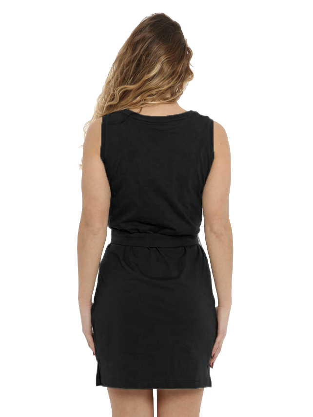 Black Cotton Dress by Faz