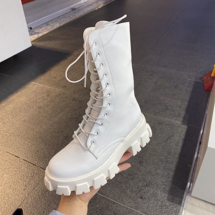 Chunky Platform Combat Boots by White Market