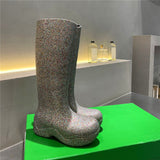 High Platform Rain Boots by White Market