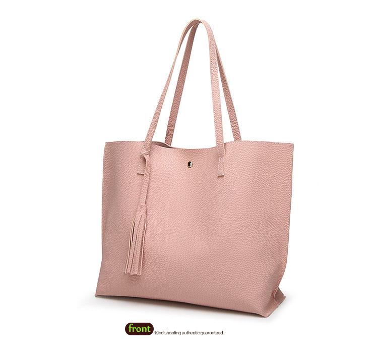 Basic Everyday Faux Leather Tote by White Market