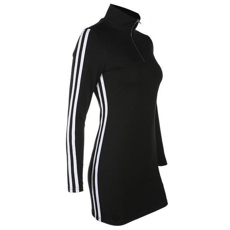 Turtleneck Racer Dress by White Market