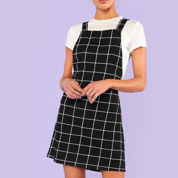 Mini Grid Dress by White Market