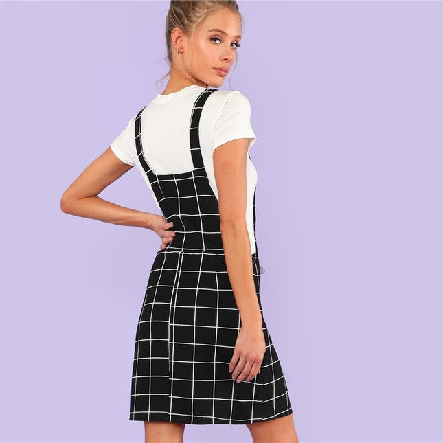 Mini Grid Dress by White Market