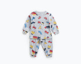 Baby 2pcs Cartoon Graphic Soft Cotton Shirt Combo Pants Sets Tracksuit by MyKids-USA™