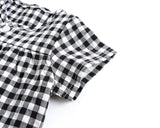 Baby Girl Plaid Pattern Single Breasted Design Shirt Combo Shorts Sets by MyKids-USA™