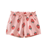 Baby Girl Print Pattern Bow Decoration Short Pants In Summer Outfit Wearing by MyKids-USA™