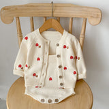 Baby Girl Embroidered Pattern Sleeveless Onesies or Cardigan by MyKids-USA™