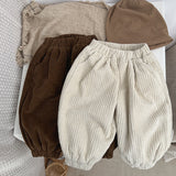 Baby Solid Color Corduroy Fabric Loose Lantern Pants In Autumn by MyKids-USA™