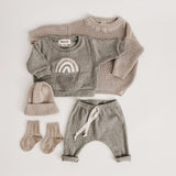 Baby Rainbow Sun Pattern Hoodies Combo Pants Sets by MyKids-USA™