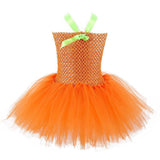 Children’s Halloween Pumpkin Tutu Dress With 3-Pieces Jewelry by MyKids-USA™ - Vysn