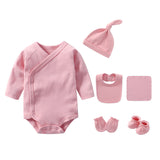 Newborn Solid Color Cotton Bodysuit Thin Style Sets by MyKids-USA™