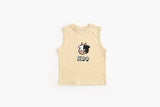 Baby Boy And Girl Animal Print Sleeveless T-Shirt Combo Shorts Sets by MyKids-USA™