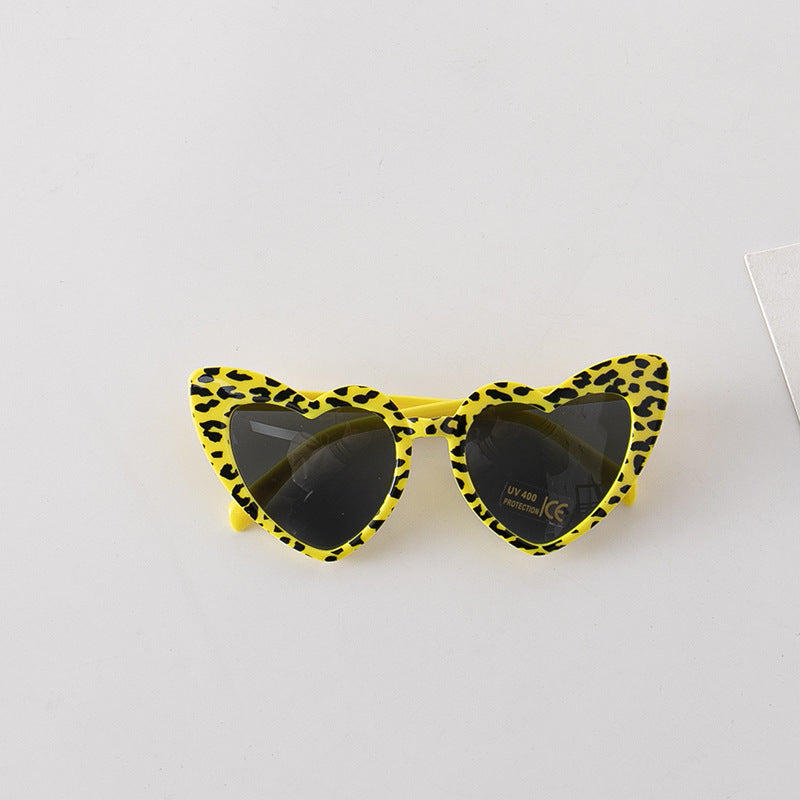 Leopard Print Pattern Heart Shape Fashion Sunglasses by MyKids-USA™