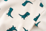 Baby Boy 1pcs Cartoon Dinosaur Pattern Long Sleeves O-Neck Bodysuit & Hats by MyKids-USA™