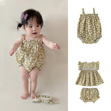 Baby Floral Pattern Soft Cotton Summer Outfits by MyKids-USA™