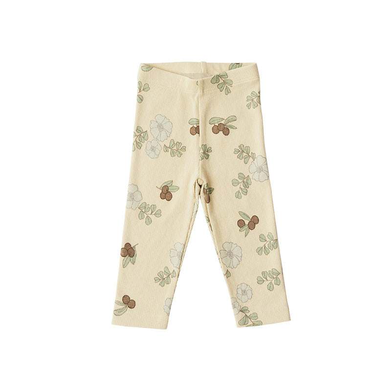 Baby Girl Floral Pattern Cotton Onesies With Pant 1 Pieces Sets by MyKids-USA™