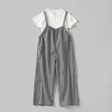 Baby Girl Solid Color Tops Combo Plaid Pattern Overalls 2-Pieces Sets by MyKids-USA™