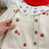 Baby Girl Embroidered Pattern Sleeveless Onesies or Cardigan by MyKids-USA™