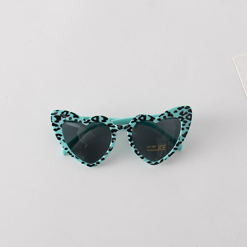 Leopard Print Pattern Heart Shape Fashion Sunglasses by MyKids-USA™