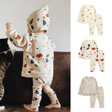 Baby 1pcs Print Pattern Tops Combo Trousers Underwear Cotton 2 Pieces Sets by MyKids-USA™