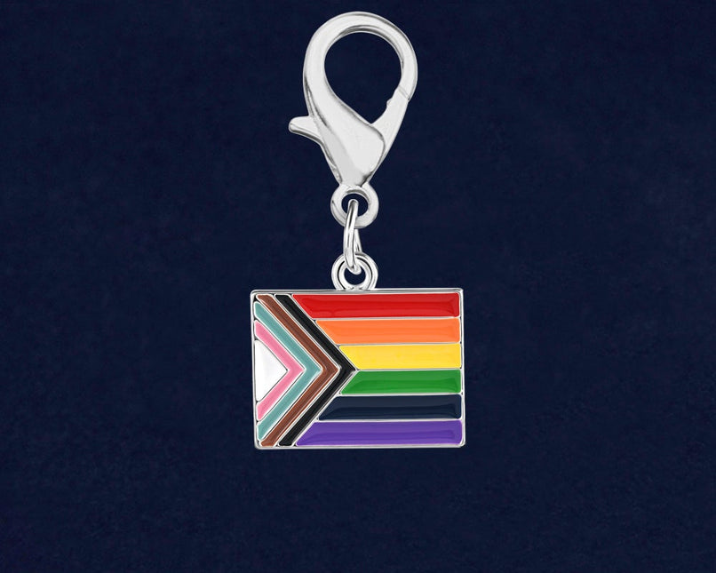 Daniel Quasar Progress Pride Flag Hanging Charms by Fundraising For A Cause