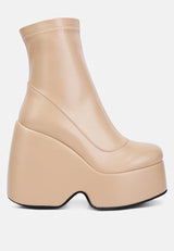 purnell high platform ankle boots by London Rag