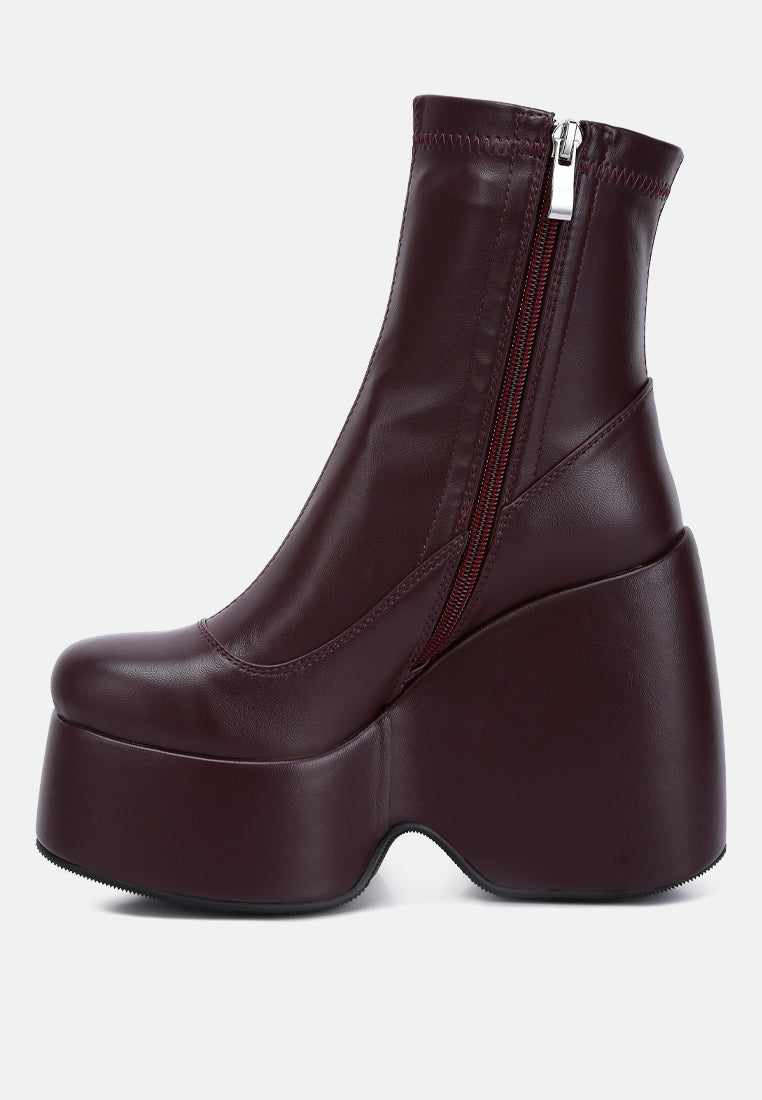 purnell high platform ankle boots by London Rag