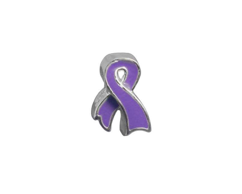 Purple Ribbon Shaped Charms by Fundraising For A Cause
