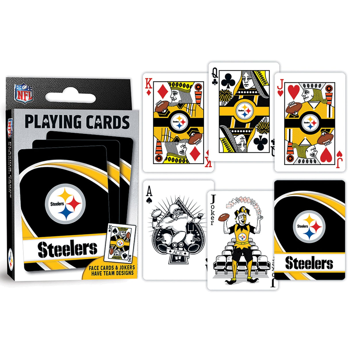 Pittsburgh Steelers Playing Cards - 54 Card Deck by MasterPieces Puzzle Company INC