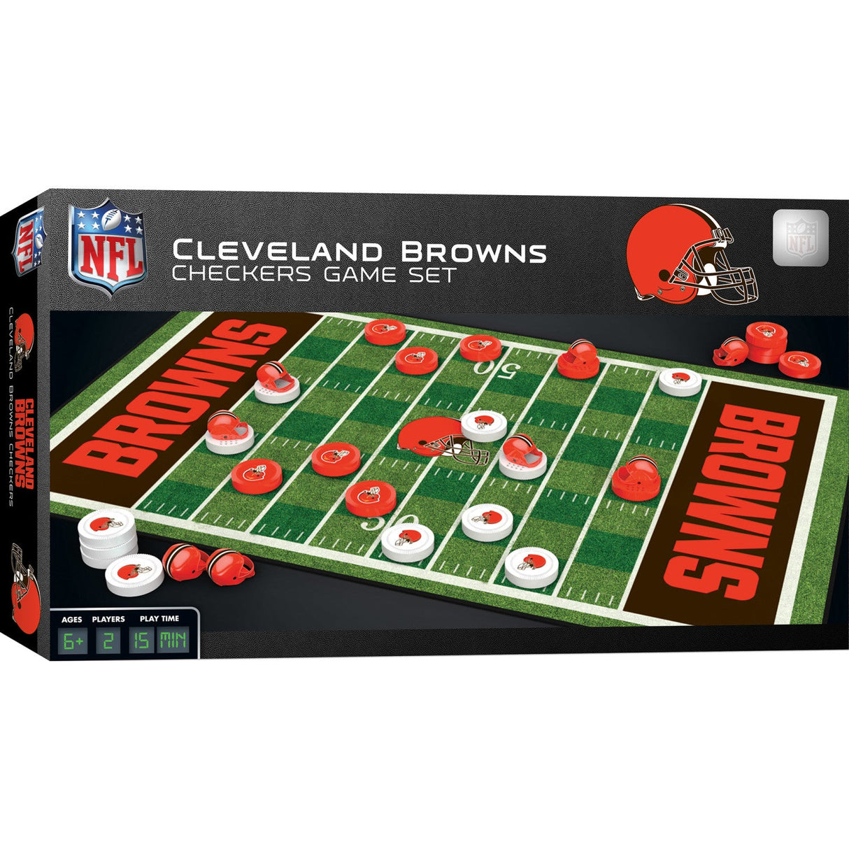 Cleveland Browns Checkers Board Game by MasterPieces Puzzle Company INC