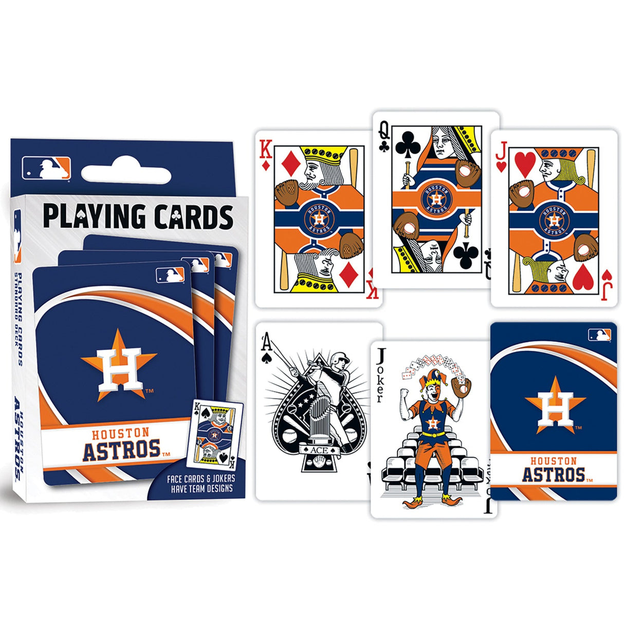 Houston Astros Playing Cards - 54 Card Deck by MasterPieces Puzzle Company INC