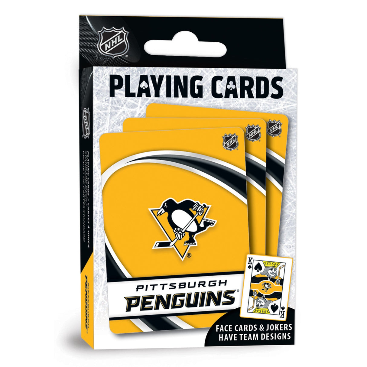 Pittsburgh Penguins Playing Cards - 54 Card Deck by MasterPieces Puzzle Company INC