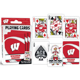 Wisconsin Badgers Playing Cards - 54 Card Deck by MasterPieces Puzzle Company INC