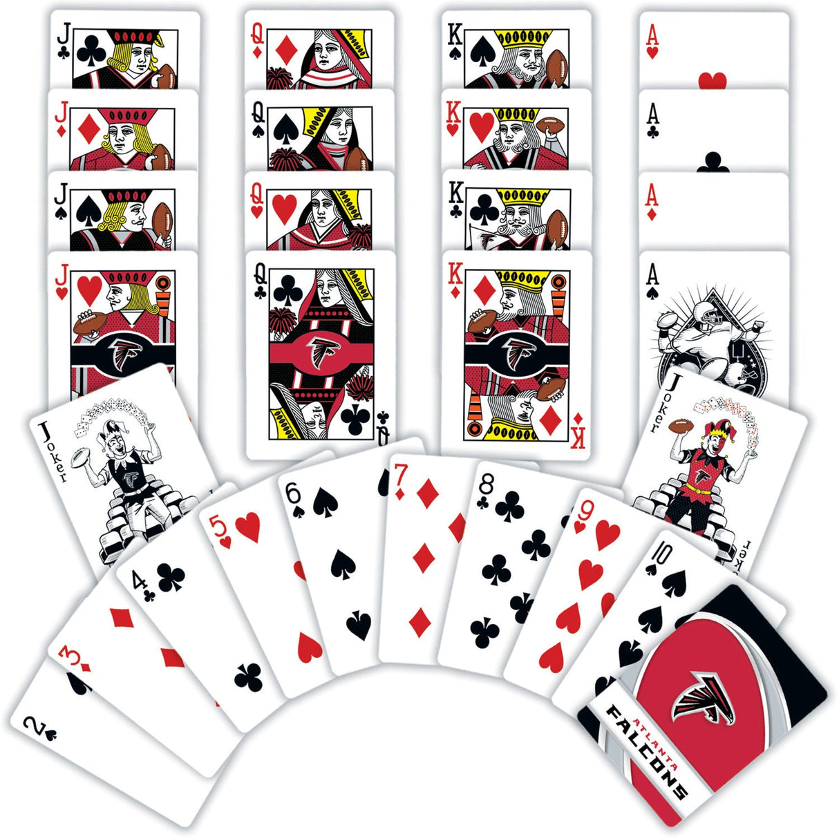 Atlanta Falcons Playing Cards - 54 Card Deck by MasterPieces Puzzle Company INC