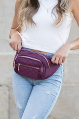 Quilted Belt Sling Bum Bag - Vysn