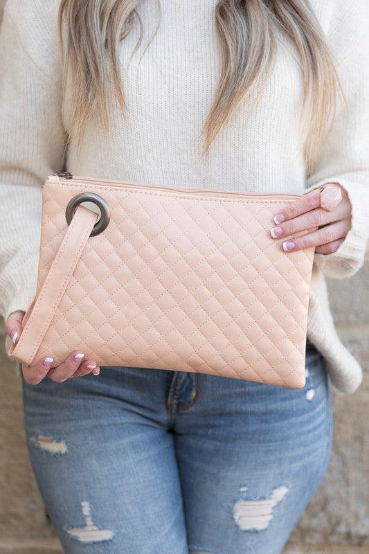 Quilted Wristlet Clutch - Vysn