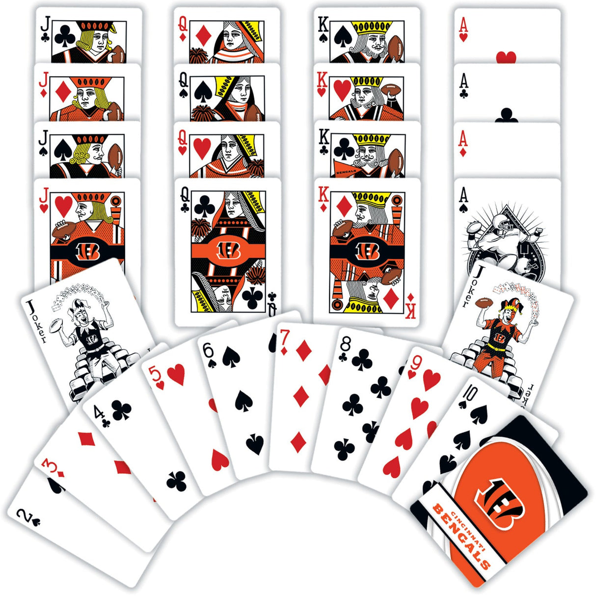 Cincinnati Bengals Playing Cards - 54 Card Deck by MasterPieces Puzzle Company INC