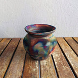 RAAQUU HOFU raku pottery vase by RAAQUU