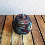 RAAQUU KIOKU Small raku pottery Urn for Remains - 12 oz capacity for child, pet, dog, cat by RAAQUU